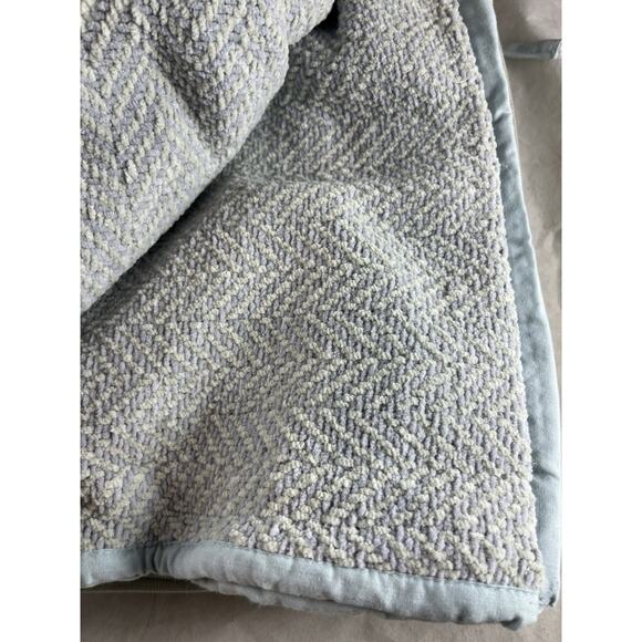 Thomas O'Brien Vintage Modern Herringbone Throw Blanket 100% Cotton 50 X 70 - Picture 2 of 10